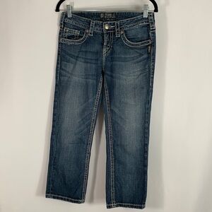 Silver Jeans Co. Aiko Capri Denim Jean Capris